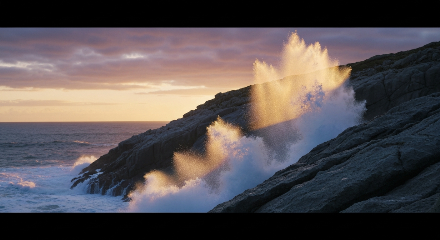 A cinematic still frame from Seedance 2.0 showing image-to-video output