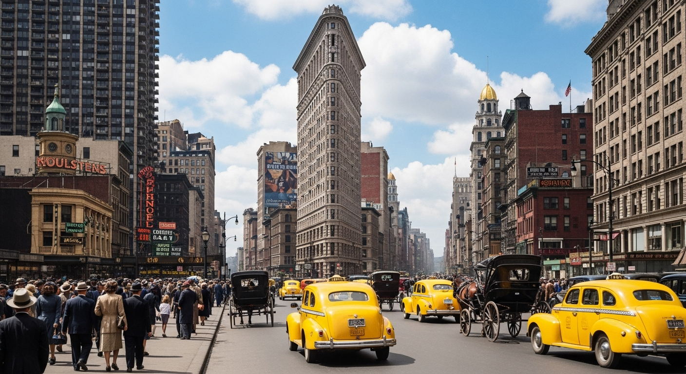 Before and after AI colorization with Seedream 5.0