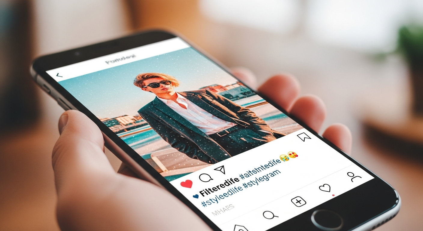 Before and after AI social media photo edit with Seedream 5.0