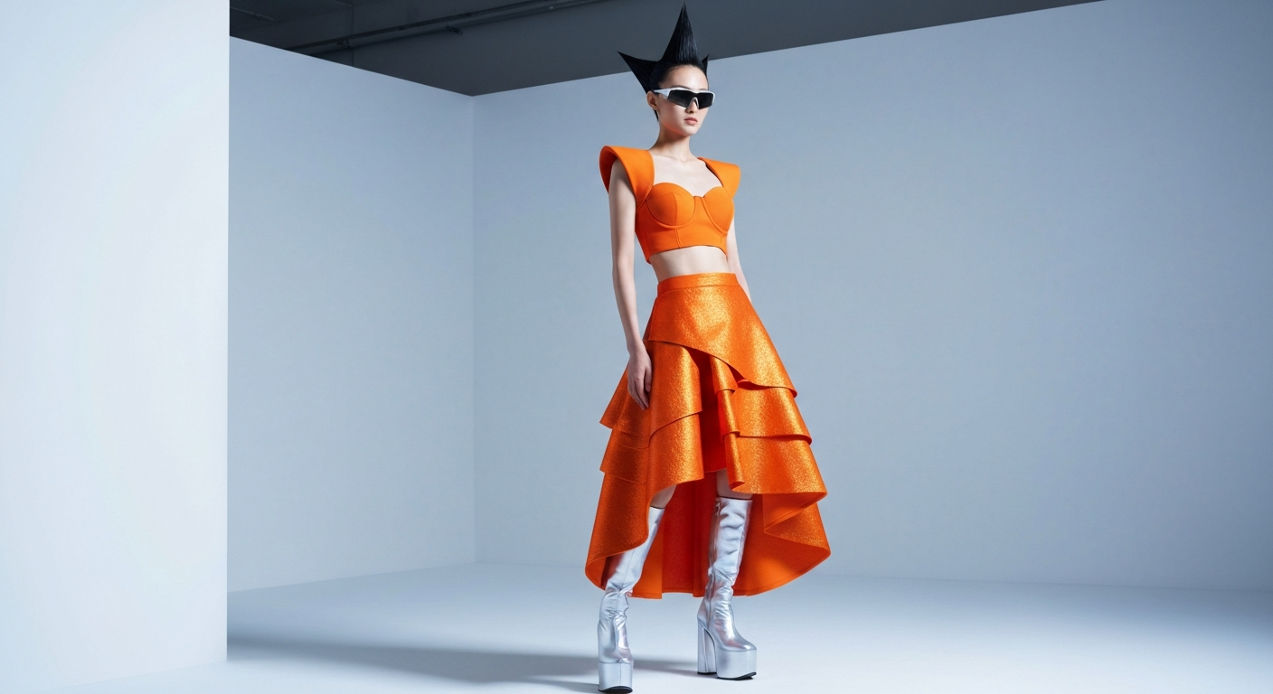 A stunning AI-generated fashion photograph from Seedream v4.5