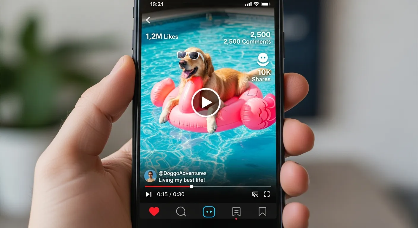 Short-form social video collage